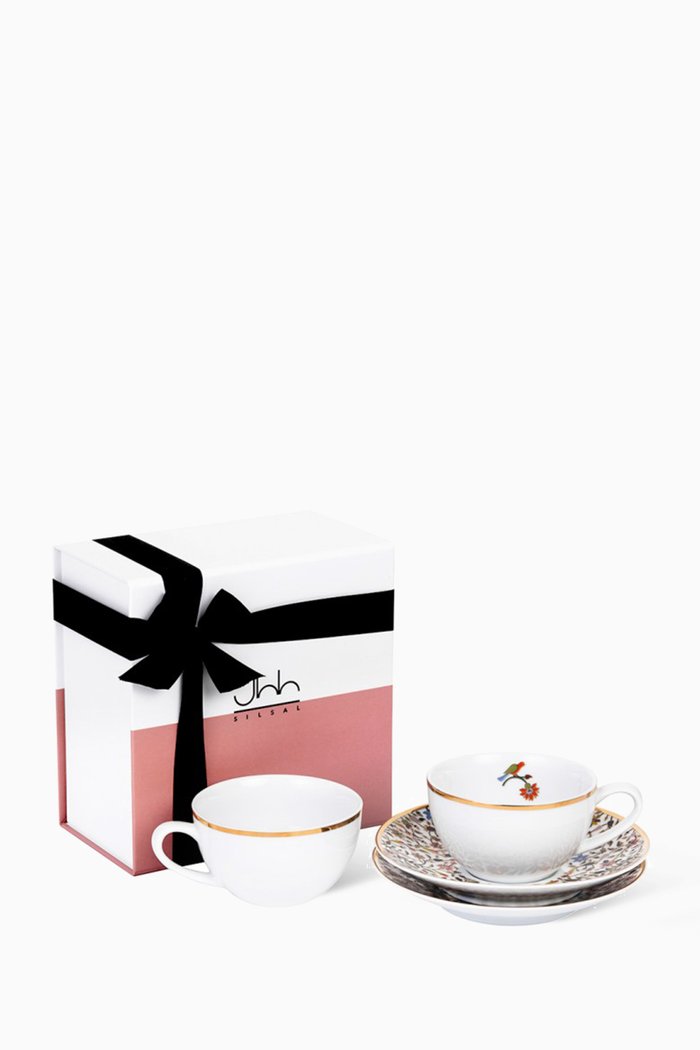 

Majestic Tea Cups, Set of 2, Multicolour
