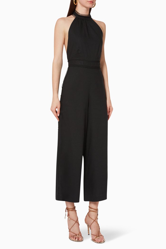 

Everlasting Linen Jumpsuit, Black