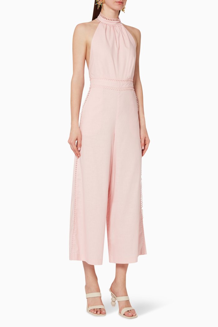 Everlasting Linen Jumpsuit, Pink
