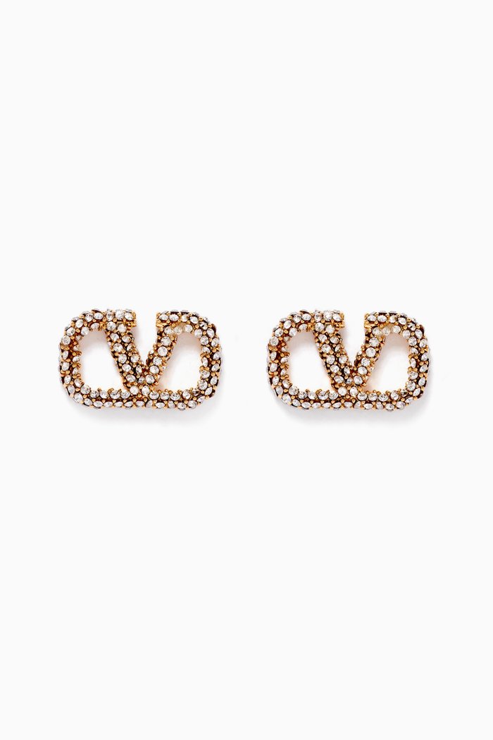 

Valentino Garavani VLOGO Earrings, Silver