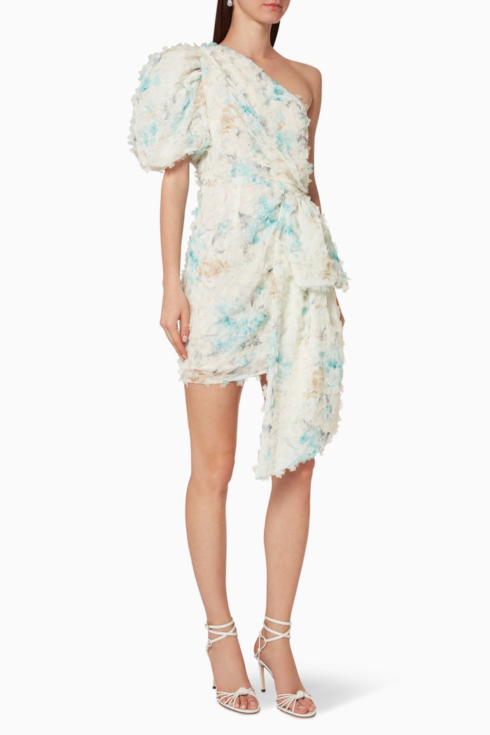 

Nala Floral Applique Dress, Red