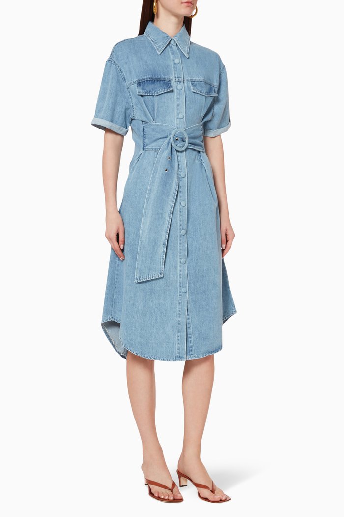Slate Denim Dress, Blue