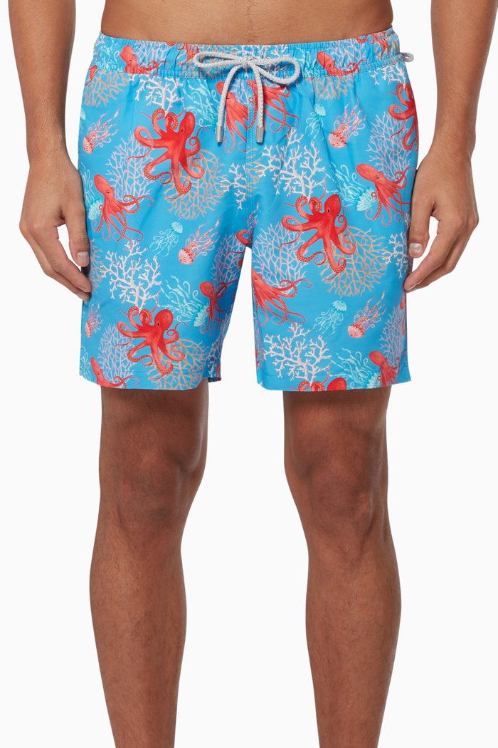 

Arthus Octopus Swim Shorts, Blue