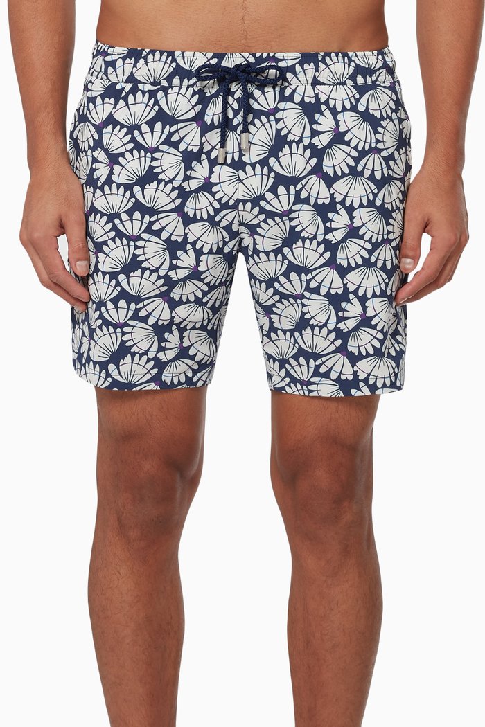 

Arthus Badminton Printed Swim Shorts, Blue