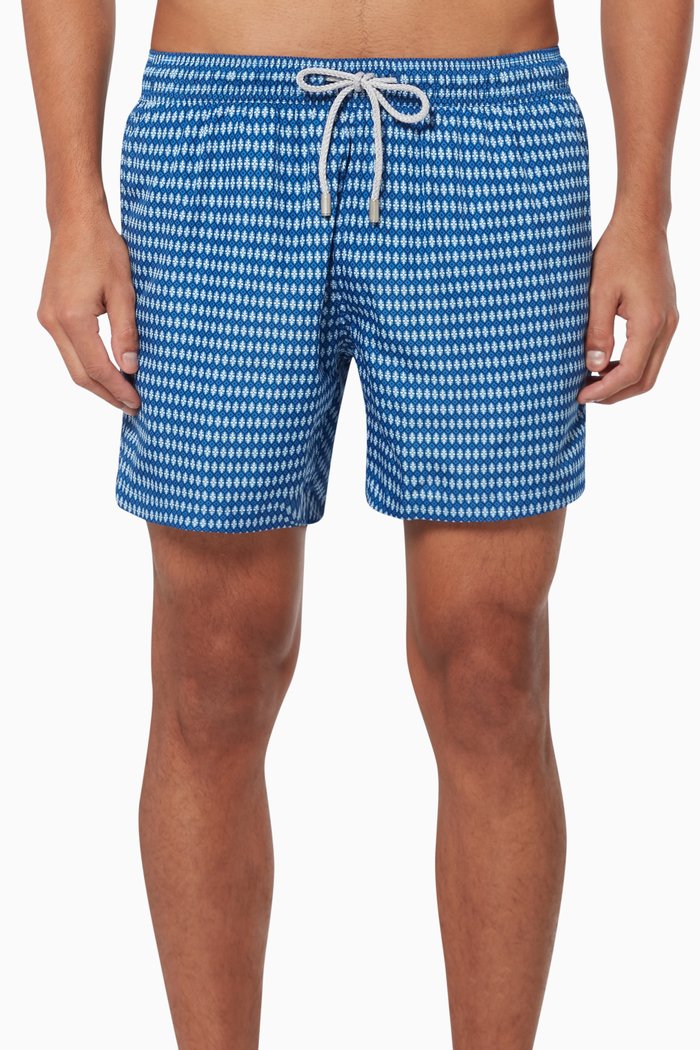 

Logan II Printed Swim Shorts, Blue