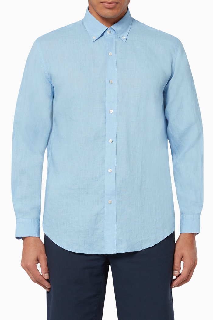 

Martin Linen Shirt, Blue