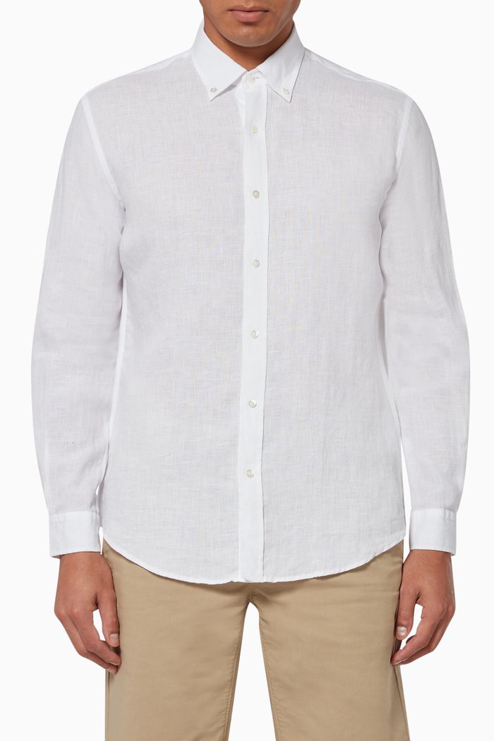 

Martin Linen Shirt, White
