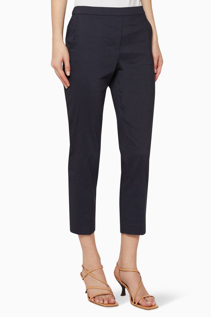

Treeca Linen Pants, Blue