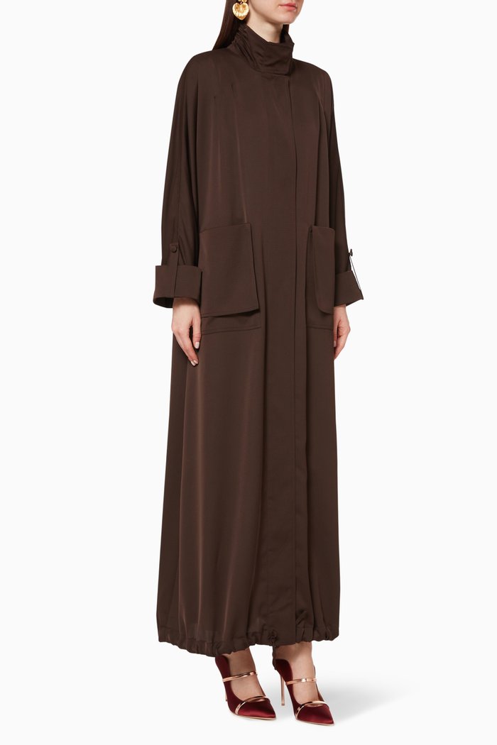 

Trench Coat Abaya, Brown