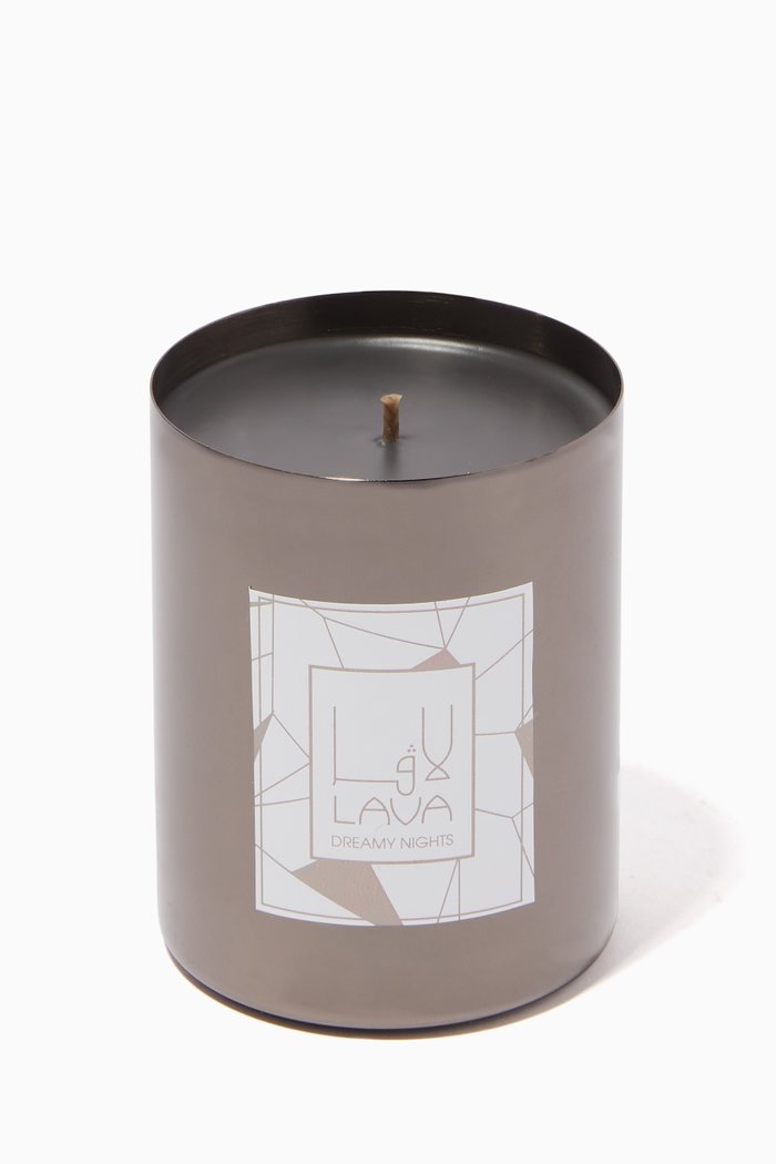 

Dreamy Nights Candle in Gunmetal Container, 330g, Silver