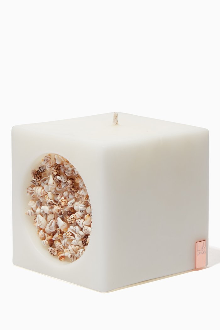 

Seaful Large Candle, 850g, White