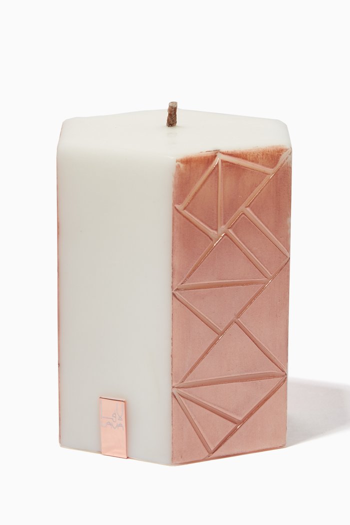 

Les Attelas Hexagon Candle, 445g, White
