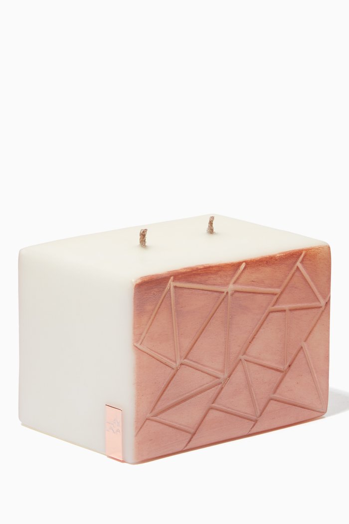

Les Attelas Rectangle Candle, 430g, White