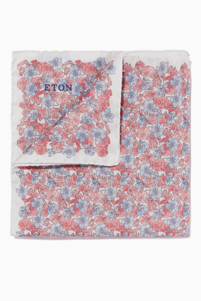 

Floral Print Pocket Square, Multicolour