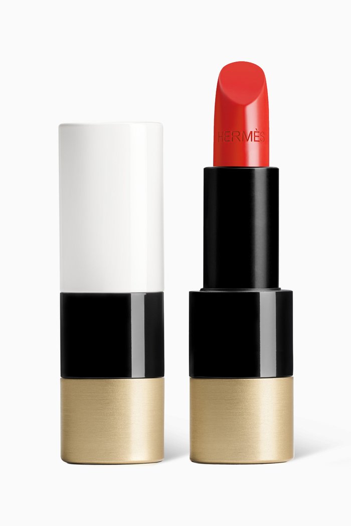 75 Rouge Amazone Rouge Hermes Satin Lipstick, 3g, Colourless