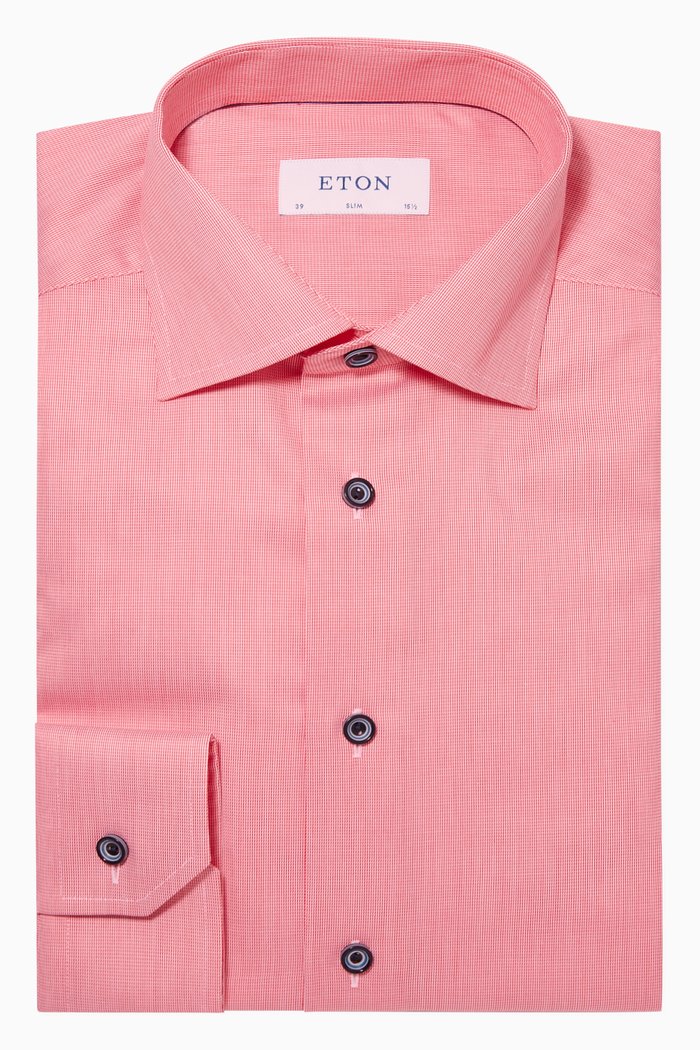

Cotton Twill Slim Fit Shirt, Pink