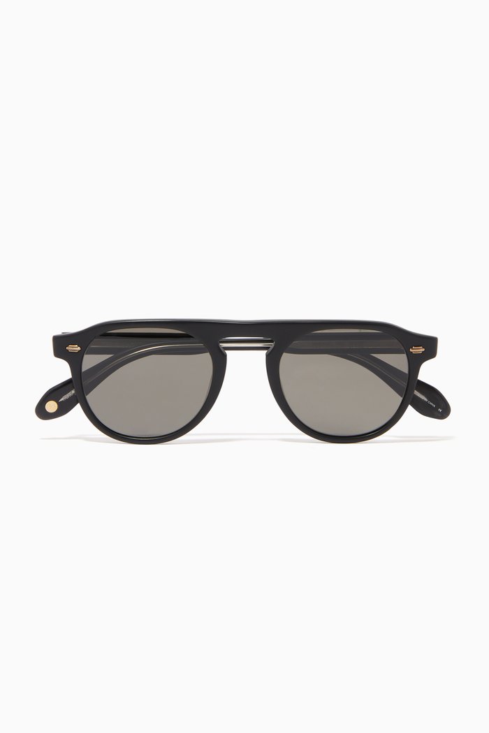 

Harding Matte Acetate Sunglasses, Black