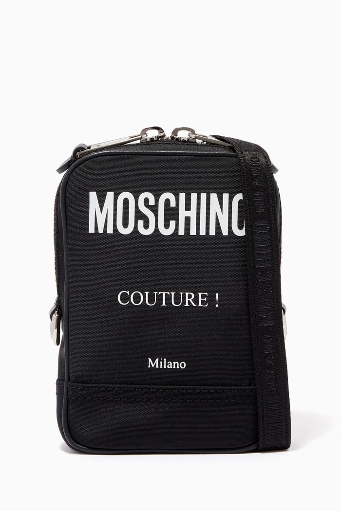 

Logo Shoulder Bag in Nylon, Black