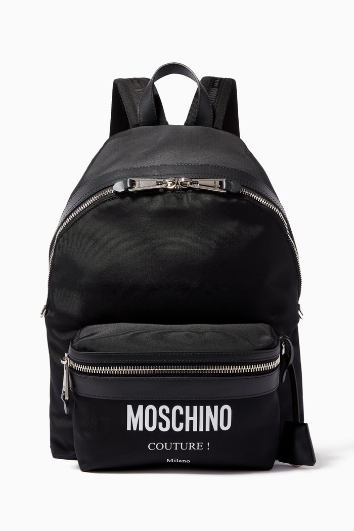 

Logo Backpack in Nylon, Black