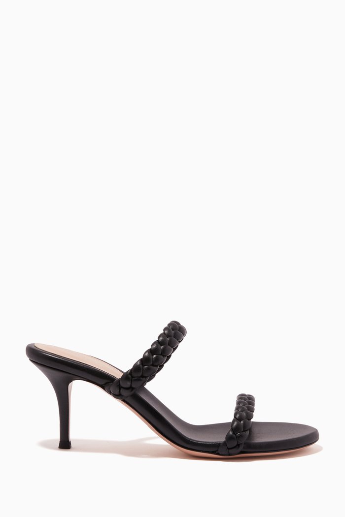 

Marley 70 Mule Sandals in Nappa, Black