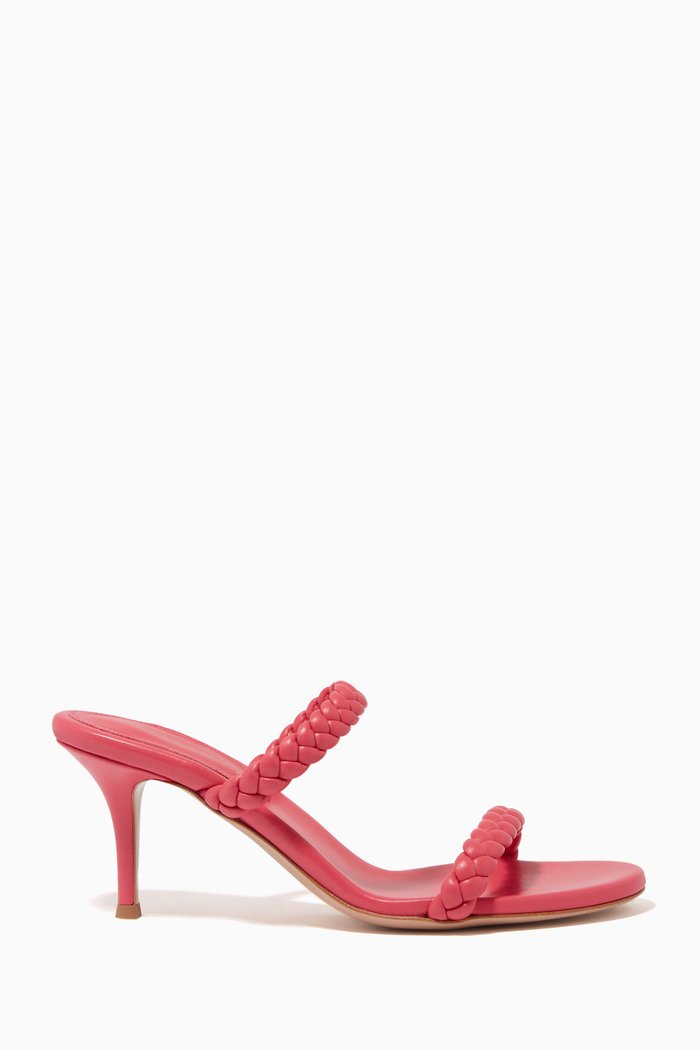 

Marley 70 Mule Sandals in Nappa, Pink