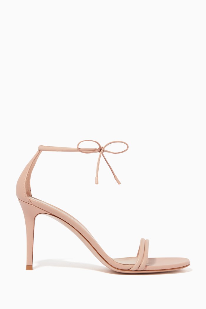 

Ankle Tie 85 Sandals in Nappa, Neutral