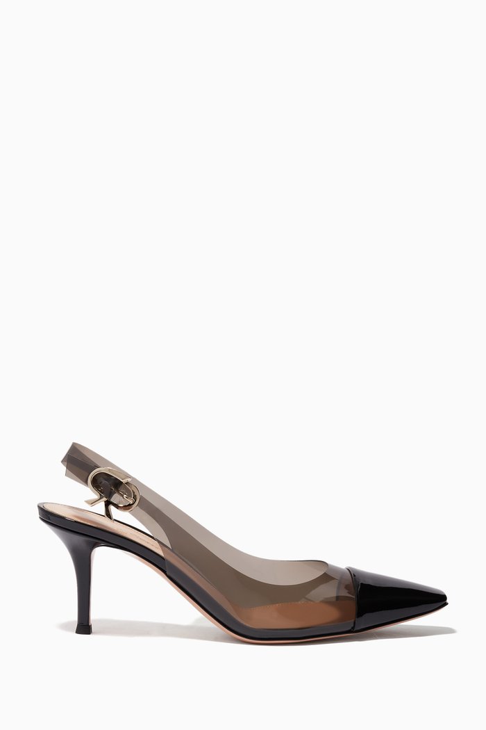 

Juliet 70 Slingback Pumps in Patent Leather, Black
