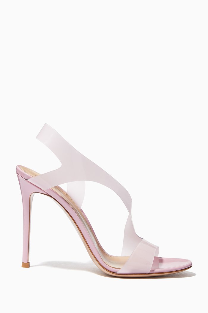 Metropolis 105 Asymmetric Sandals in PVC, Pink