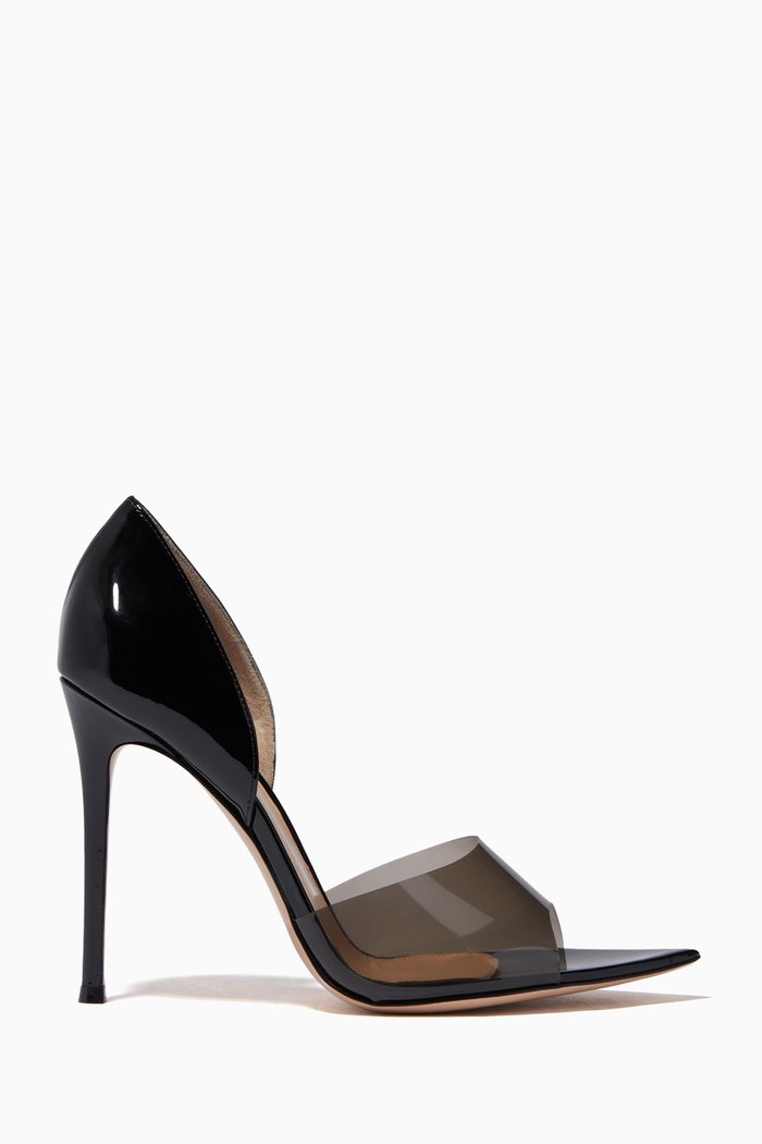 

Bree 105 Pumps in Patent Leather & Plexi, Black