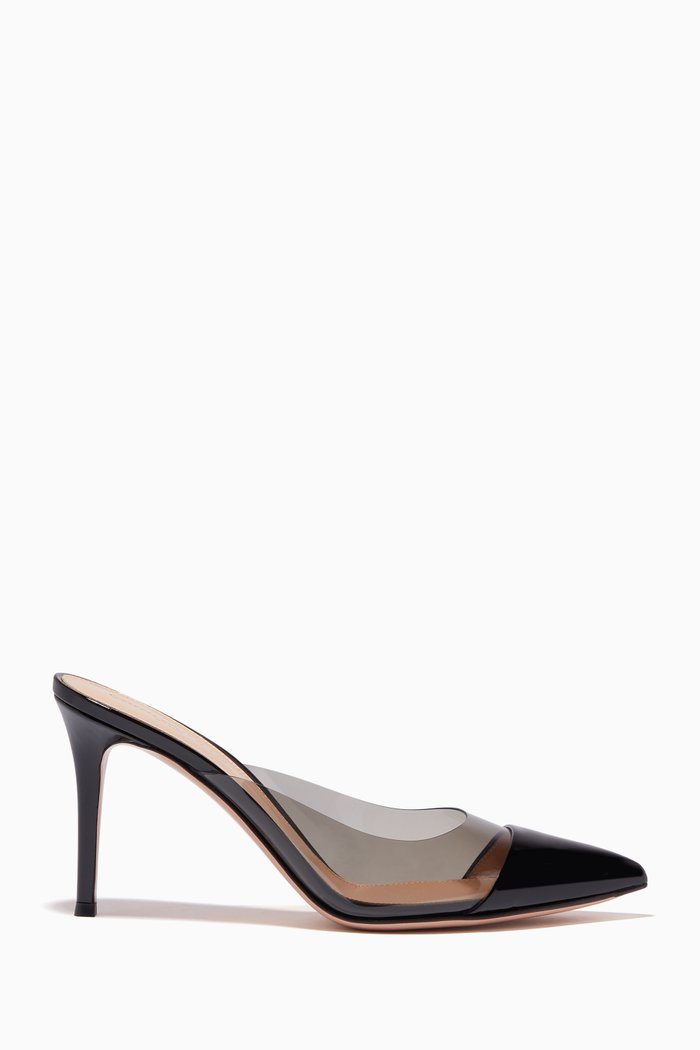 

Exclusive Plexi 105 Mules in Patent Leather, Black