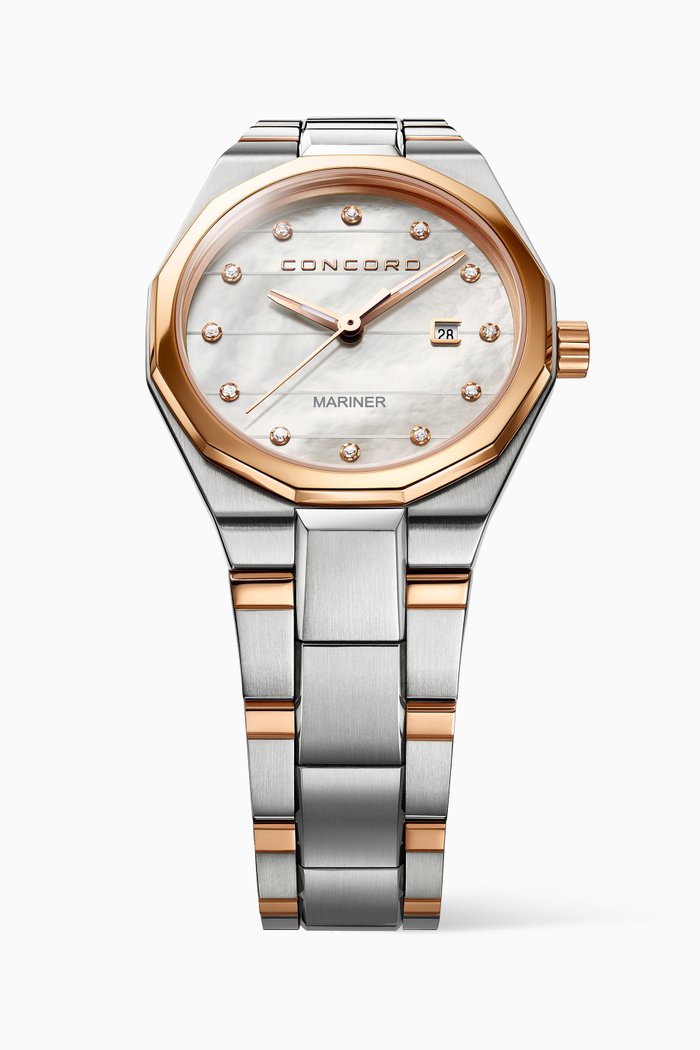 

Mariner Quartz Diamond Watch, Silver