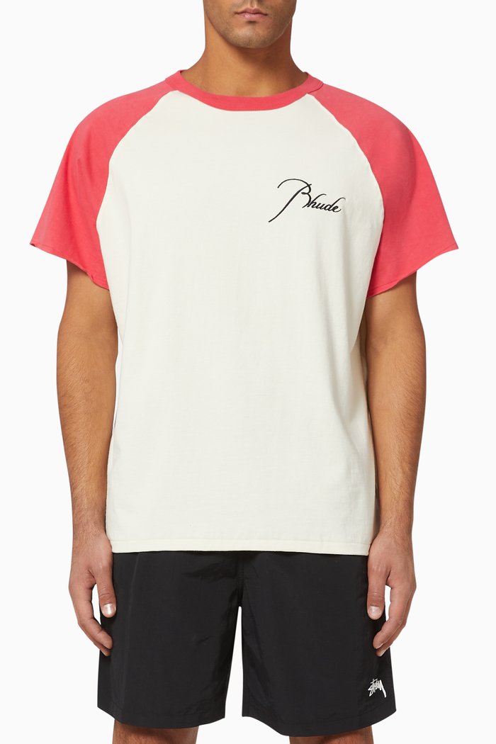 

Raglan Logo Cotton T-Shirt, Multicolour