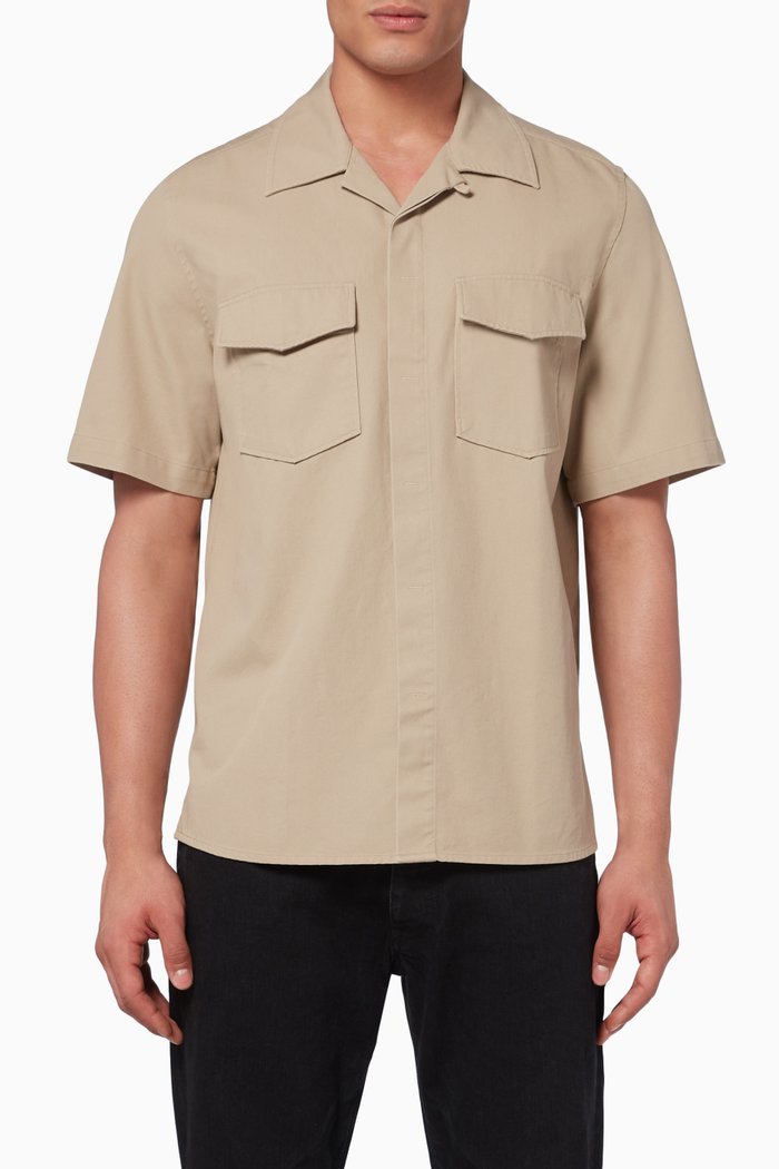 

Cotton Camp Shirt, Neutral