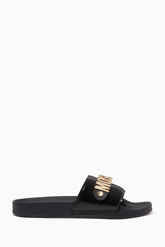 

Lettering Logo Slides in PVC, Black