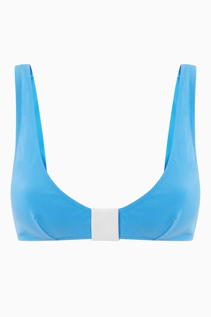

Anguilla Bow-Front Bikini Top, Blue