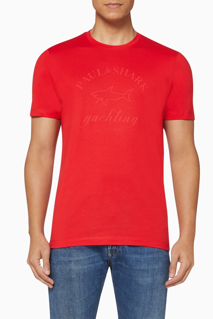 

Logo Organic Cotton Jersey T-Shirt, Red