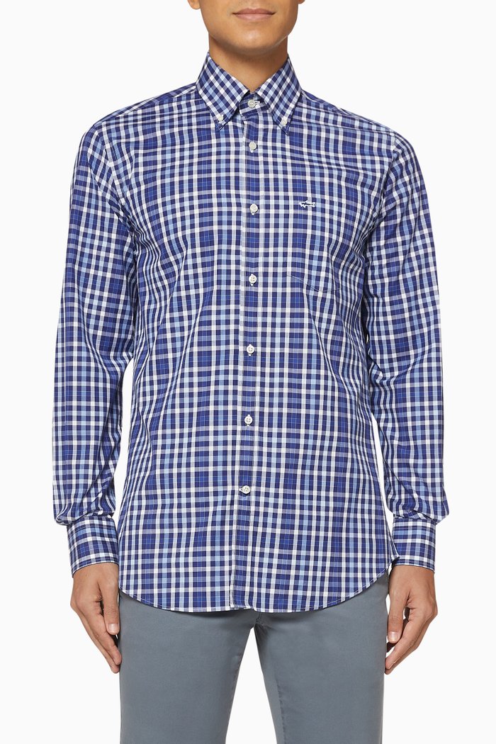 

Check Cotton Shirt, Multicolour