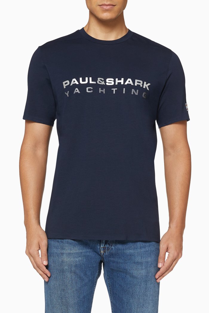 

Logo Print Jersey T-Shirt, Blue