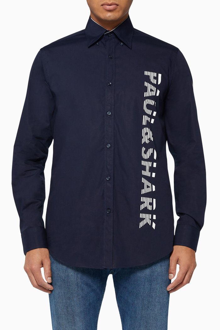 

Logo Cotton Shirt, Blue