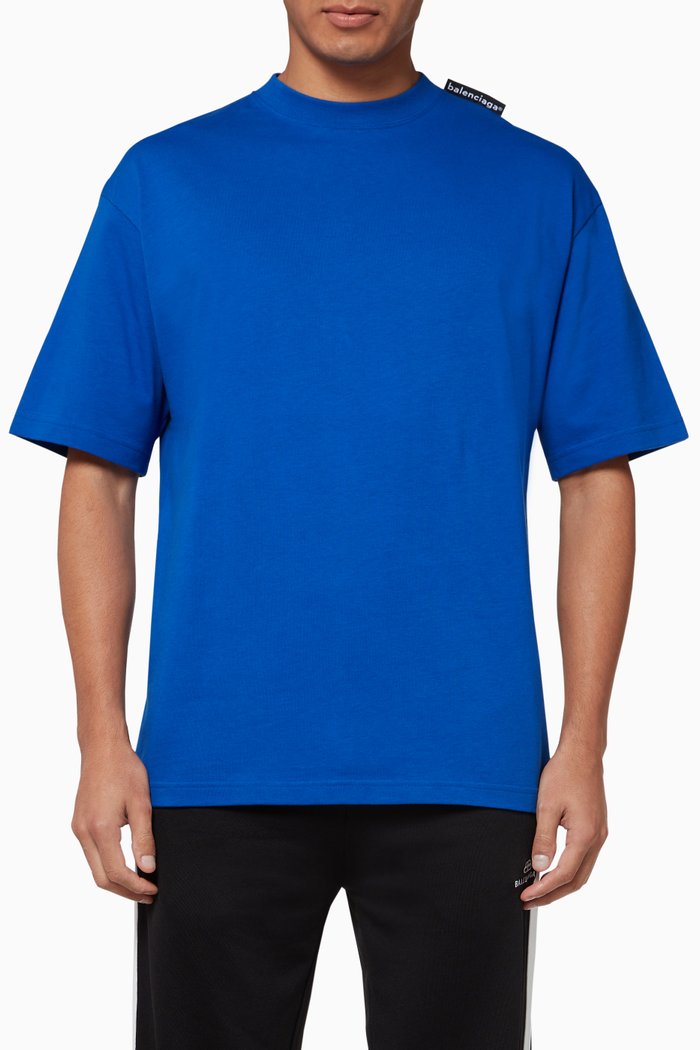 

Logo Tab Medium Fit Vintage Jersey T-Shirt, Blue