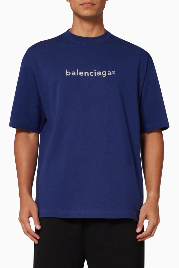 

Copyright Medium Fit T-shirt in Vintage Jersey, Blue
