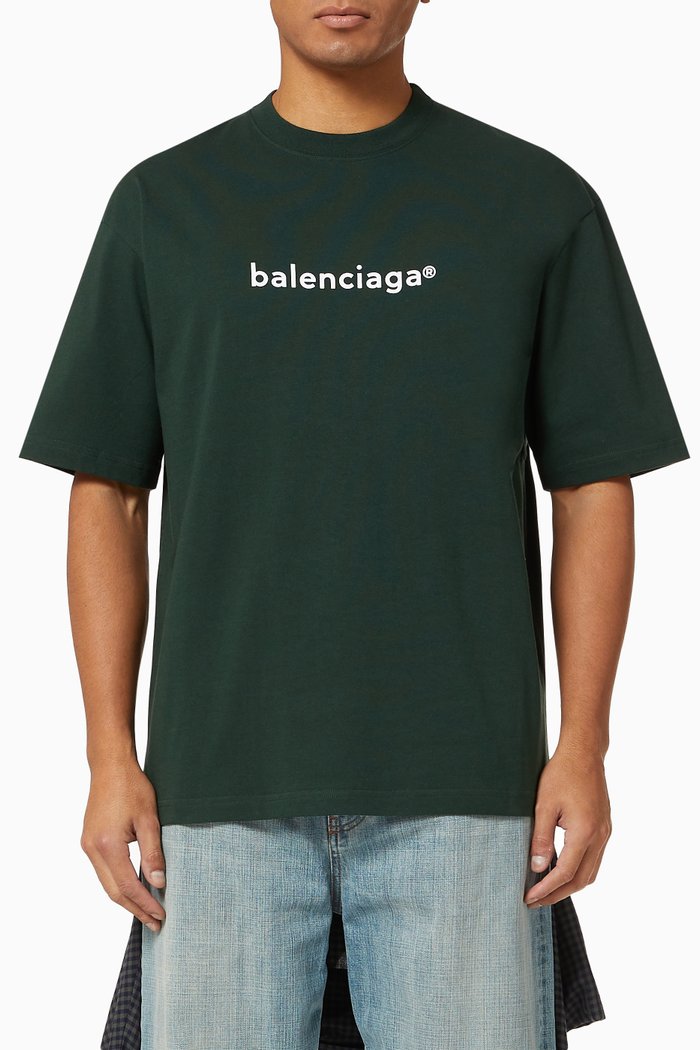 

Copyright Medium Fit T-shirt in Vintage Jersey, Green