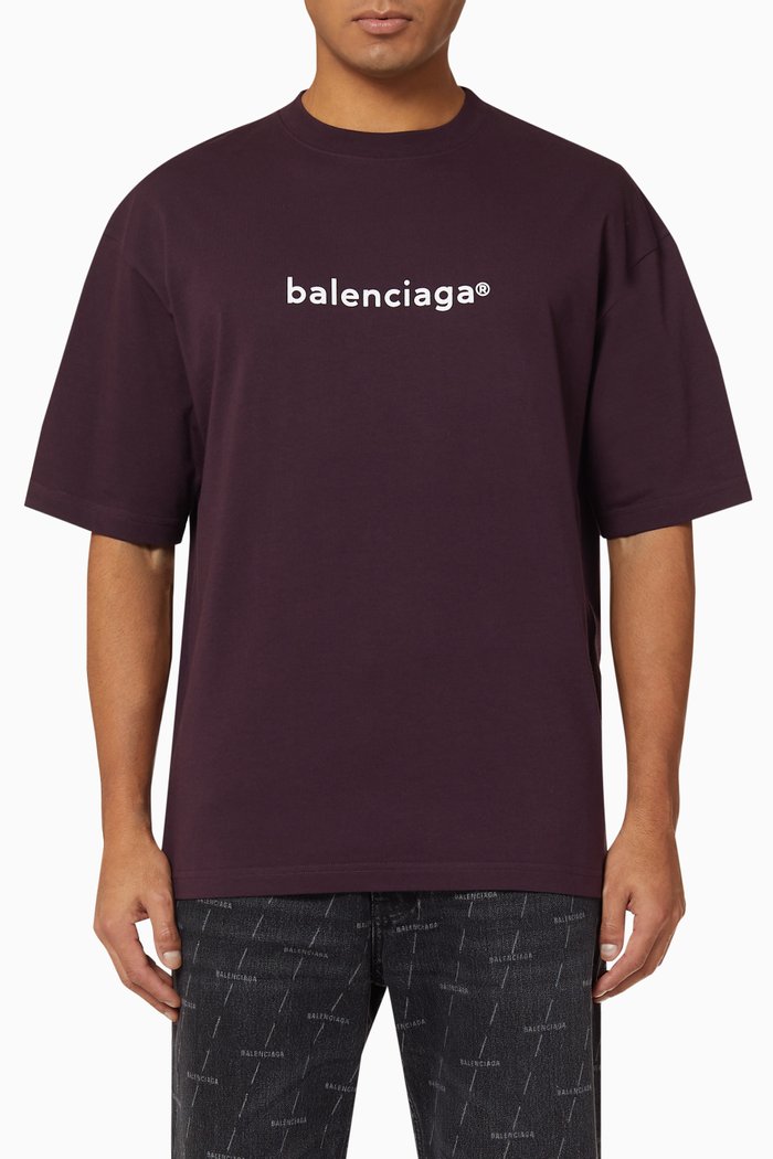 

Copyright Medium Fit T-shirt in Vintage Jersey, Purple
