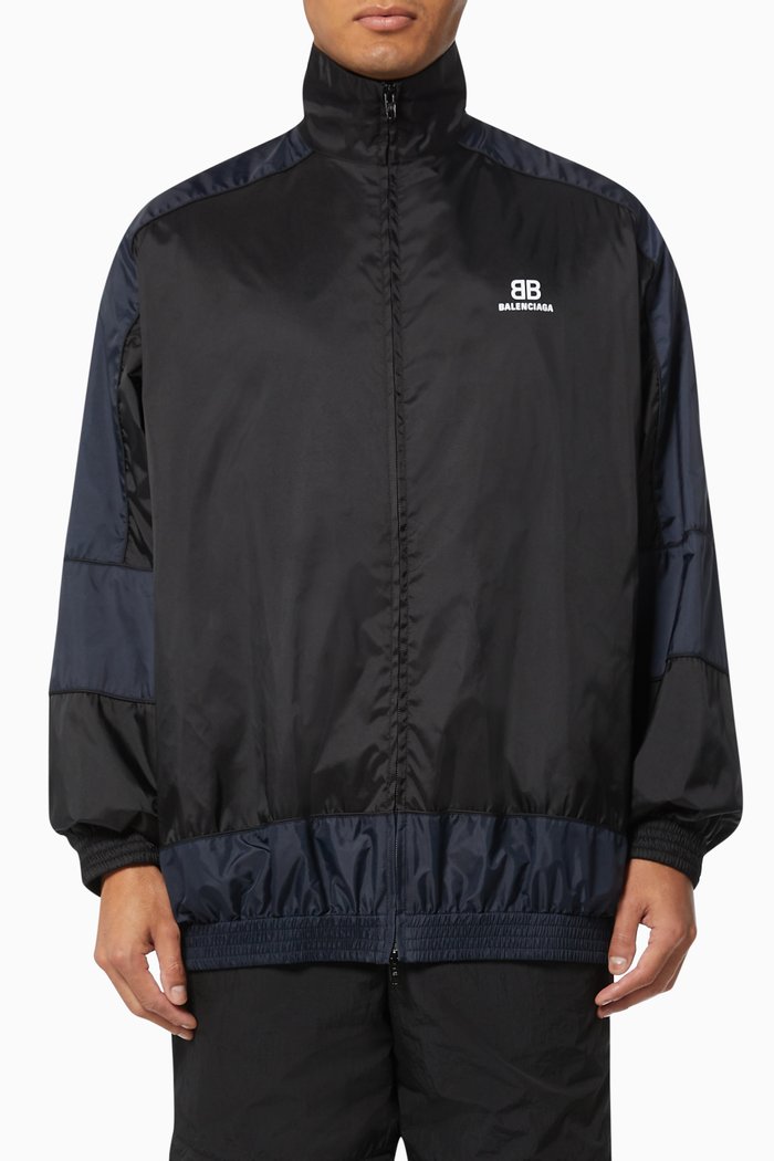

BB Zip-up Jacket in Nylon, Blue