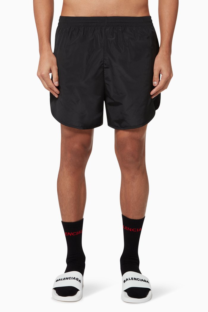 

BB Technical Micro Faille Running Shorts, Black