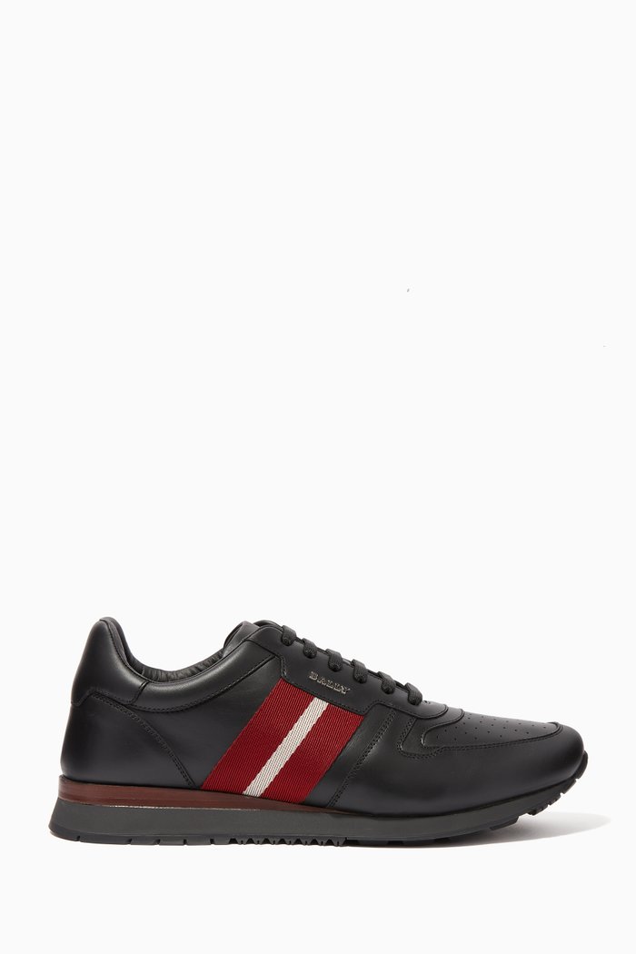 

Astel Leather Sneakers, Black