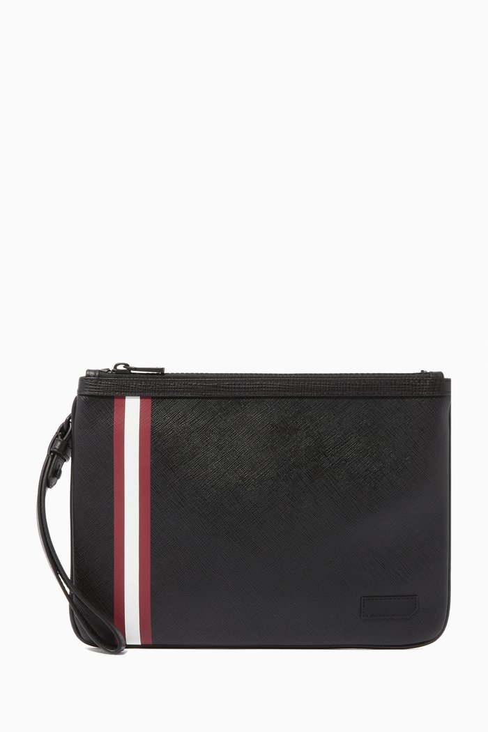 

Bex Coated Canvas Pouch, Black