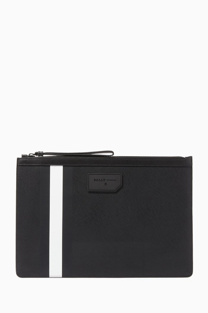 

Bollis Coated Canvas Pouch, Black