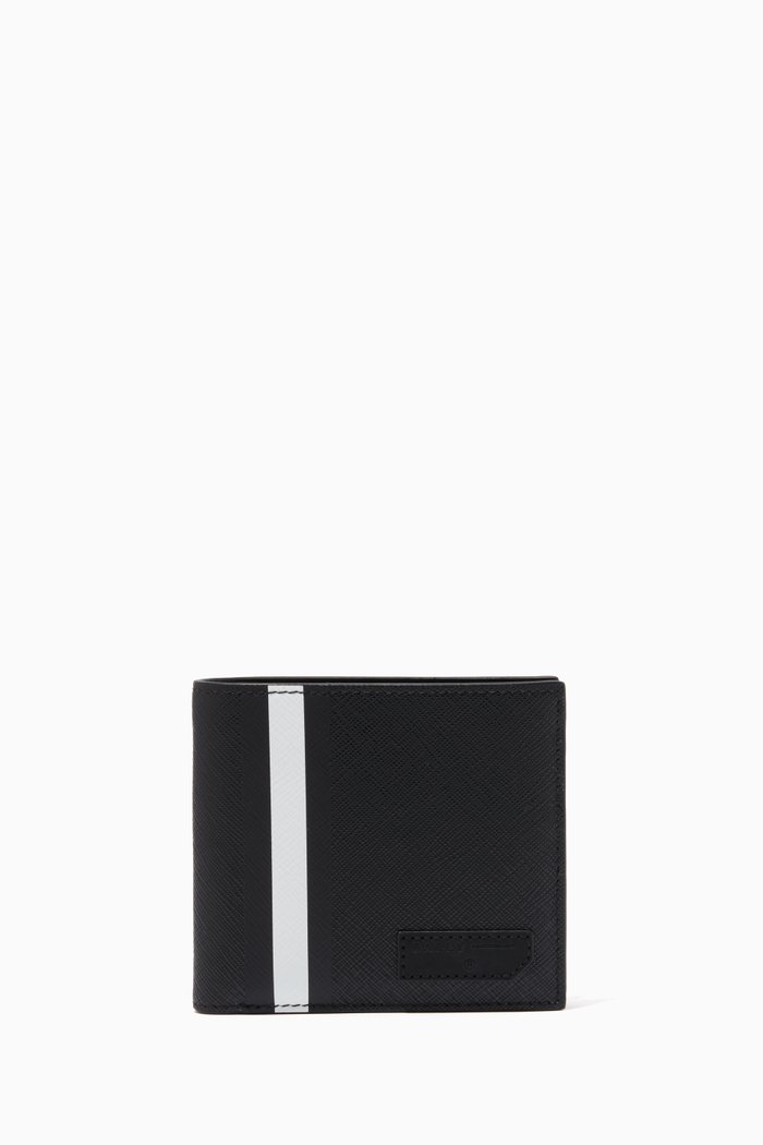 

Brasai Coated Canvas Wallet, Black