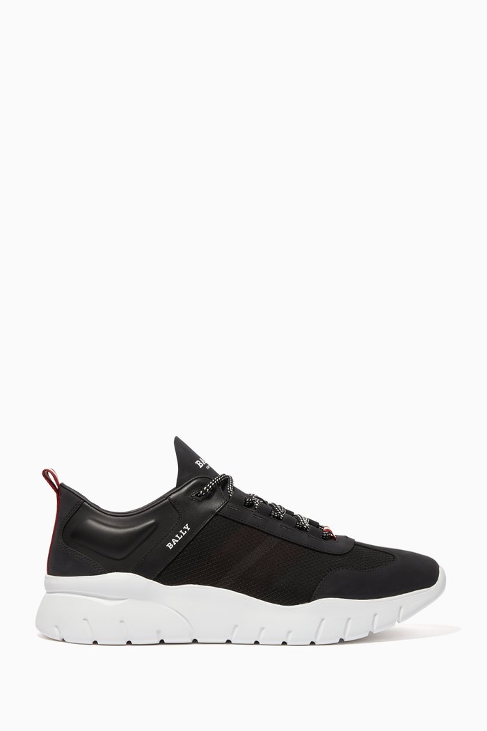 

Brody Nabuk Calf Leather Sneakers, Black